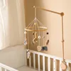 Rattles Mobiles Baby Bed Bell Wood Mobile Toddler Toys Crib Boho Style Kids Musical Toy 012 Months for born Gift 230615