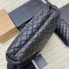 Designer women Icare sheepskin Large metal bag Rhombic lattice travel tote handbag purse shoulderbag shopping bag Top end quality 698652
