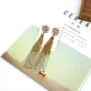 Stud Oorbellen Fashion Charm Boho Lange Geometrische Tassel Drop Voor Vrouwen Meisjes Party Vintage Etnische Multicolor Oorbel Sieraden Geschenken