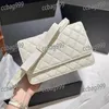 トレンドボウノットWOC女性クロスボディデザイナーバッグマルチポケットカードホルダーキルティングゴールドハードウェア4色高級コイン財布クラシックフラップハンドバッグスーツケース19cm