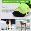 Zapatos de protección para mascotas Botas de nieve antideslizantes para perros Zapatos impermeables para perros grandes Botas reflectantes para caminatas Protectores de patas suaves y transpirables para mascotas 230614