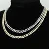 Choker Hip Hop Boy Men Jewelry 6.5mm Width Small Thin Cz Cuban Link Chain Necklace Iced Out Hiphop Rock