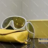 New Conjoined Lens Sunglasses Letter Watermark Sunglasses Personality Big Frame Sunglasses