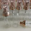 Botellas de espuma de plástico vacías de 50 ml Botellas de espuma de viaje con bomba de oro rosa Jabón para lavar a mano Dispensador de crema de mousse Botella burbujeante BPA Fre Cvfx