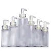 High-End 100 ml ~ 500 ml Frosted Pet Bottle Shampoo Body Milk Shower Gel Makeup Remover Oil Lotion Bottles PTNCP