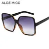 ALOZ MICC Vintage Oversize Carré Lunettes De Soleil Femmes 2019 Mode Hommes Grand Cadre Lunettes Unisexe Oculos de sol UV400 A6466019277194U