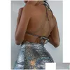 Kadın Mayo Kadınları Deri Yılan SnakePrint Halterneck Split Bikini Mayo Erup üçlü set tasarımcı mayo yaz Surf Dr Dhqla