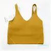 Lijn tank Classic Popular Fitness Bra Butter Soft Women Sport Tank Gym Crop Yoga Vest Back Schokbestendig met verwijderbare borstkussengroothandel