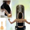 Helkroppsmassager träterapi massageverktyg trä GUA SHA anti cellulitmassage rullverktyg handhållen cellulitblaster kub massager 230614