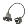 RJ45 أنثى إلى أنثى CAT6 سلك امتداد شبكة ، كابل شبكة جيجابت حوالي 30 سم / 2pcs