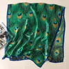 スカーフ2023春の夏スタイルファッションエレガントなシルクソフトプリントスカーフ女性温暖化太陽に耐えるショールシフォンヒジャーブ