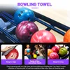 Bowling Lot de 3 serviettes en microfibre pour boules 20,3 cm X Tampon de chamois de qualité supérieure avec points EasyGrip 230614