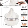 Luftbefeuchter MINI USB Luftbefeuchter Elektrische Aroma Diffusor Nebel Holzmaserung Aromatherapie Mini Haben LED-Licht Für Auto Home Office