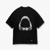 23SS New Woman T-shirts pour hommes Vintage Washed Vacation SHARK JAWS T-SHIRT Classique Imprimé À Manches Courtes Casual Summer Fashion Respirant High Street Tee TJAMMTX169
