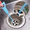 New 5Pcs Pipe Dredging Cleaning Brush Anti Clogging Sink Pipe Cleaner Kitchen Bathroom Floor Hair Filter Household Cleaning Tools