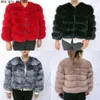 Women 'Blends NaturalFur Coat Women's Winter Jacket Natural High Quality Real 230615