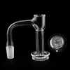 Accessori per fumatori con bordi smussati a saldatura completa Terp Slurper Banger al quarzo con fondo a griglia 3 * 30 Ruby Pill per Dab Rigs Water Pipes