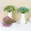 Decorative Flowers 12pcs/bouquet Artificial Babysbreath Flower Plastic Gypsophila Fake Plants Home Arrangement Wedding Christmas Party