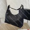 fashion dingdang tote bag large capacity handbag designer women totes classic sliver letter shopping bag nylon fabric waterproof durable