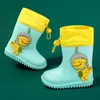 Buty Dzieci Buty deszczowe dla dziewcząt gumowe podeszerze Eva Rabbit Boots Elastic Belt Platforma Buty gumowe buty dla dzieci Boys Water Buty 230614