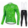 Racing Sets Herren Radfahren Jersey Fahrrad Herbst Lange Ärmel Outdoor Kleidung Pro Team Fahrrad Kleidung Reflektierende MTB Gel Pad Hosen