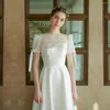 Wedding Dress Fashion Short-Sleeve Sashes Tulle A-Line 2023 Bridal Gown Beach Vestido De Novia Custom Made