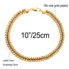 Anklets Wide 7mm Cuban Link Chain Gold Color Anklet Thick 9 10 11 Inches Ankle Bracelet for Women Men Waterproof