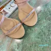 Kvinnors lyxdesigner glider flip flops sandaler kristall serpentin klänningskor sexig sandaler parti hög häl sandal