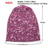 Basker fuchsia glitter glittrar texturpografi beanies stickad hatt rosa faux glittrande lyxig lyx