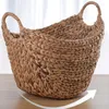 Sacchetti per biancheria Cestini in rattan nordico con manico Cestino sporco Stoccaggio in tessuto domestico Creativo Portatile