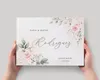 Andra evenemangsfestleveranser Personlig bröllopsgästbok Custom Floral Blush Pink Green Instant Po Guestbook Signing Book for Weddings Wedding Present 230615