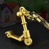 Клавки 3D Scooter Keychain Key Ring Кольцо инновационное держатель цепочки высококачественный Portachiavi Chaveiro Llaveros Hombre Bag Charm