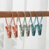 Ny 1/5/10 st plasttvättklämma Vindtäta klädskivor Portable Bh Socks Hanger Hook Quilt Cloting Clip Hanging Rope Clothes Peg