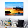 Modern Canvas Painting Landscape Art Lullaby Hand Painted Romantic Artwork Wall Decor