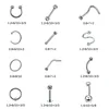 Labret Lip Piercing Jewelry Wholesale 110pcslot Steel Body Body Rings Belly Hearbrow Stud Spike Tragus Pircing 16G 230614