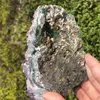 Dekorativa figurer 0,7 kg stor naturlig ametist kristallkluster kvarts druzy geode sten läkning