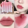 Lip Gloss Lovely Pink Matte Velvet Mud Nude Lipstick Red Tint Glaze Korean Waterproof Lasting Makeup Cosmetics