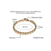 Wholesale Stainless Steel Jewelry Women Luxury Bead Bracelets Sets Tennis Bracelet Gold Custom Chain