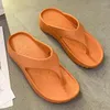 Tofflor kvinnor plattform flip flops casual platta glider utomhus strand sexig barfota plus storlek 43 sandaler 2023 sommar