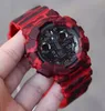 Sports Digital Quartz Men's Watch Original Shock Watch complet Fonction World Time Time Lampe à main automatique étanche 110 Oak Series