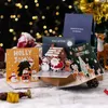 Nuovi biglietti di auguri pop-up 3D con busta Capodanno Regali di Natale Cartolina di benedizione della famiglia dell'amico per la decorazione di Natale di compleanno