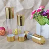 Silver Gold 15/30/50ml Empty Airless Bottle Cosmetic Plastic Pump Container for the 500pcs/lot Wholesale Mwkrk