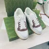 2023 Новая повседневная обувь Men Mac80 Retro Smudge Canvas Sneakers Off-White Leathine Cround Toe Rubber Sole Flat Loot