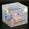 Архитектура/DIY House Dollhouse Miniature Self -Complected Colls House Play Set Set Рождественский подарок 230614