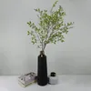 Garden Decorations Artificial Plant Leaves Bunche Nandina Domestica Faux Greenery Branches Stems Leaves Spray Silk Plants Branches for Vases Floral 230614
