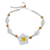 Choker HAWAIIAN PLUMERIA FLOWER NECKLACE Bohemian Shell Summer Jewelry Beach Wedding Neck Accessoires