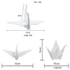 Party Decoration 100Pcs White Origami Paper Crane Hanging for White Wedding Party DIY Decorations Bridal Shower Engagement Origami Birds Streamer 230615