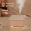 Nawilżacze 300 ml USB Ultrasonic Air Humidifier Snow House Mist z kolorowym światłem LED mini ciężki aromat samochodowy dyfuzor