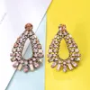 Dangle Chandelier LUBOV 3 Colors Waterdrop Big Stone Crystal Stud Earrings For Women Opal Pendentes Mujer Moda High Quality 230614