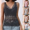 Camisoles & Tanks Beautiful Back Lace Tank Top For Woman Versatile Bottom Girls Sexy Outwear Activity Chest Pad Long Underwear